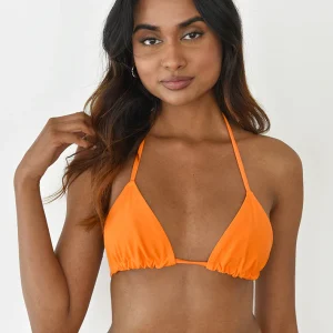 Top bikini triangle orange