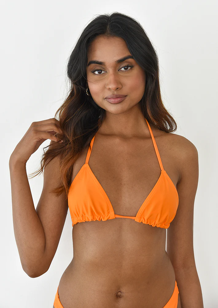 Top bikini triangle orange – Image 2
