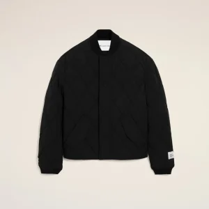Veste Noire Rembourrée en Nylon