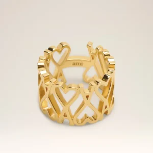 Bague Or Ami de Coeur En Laiton