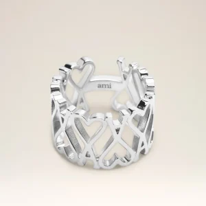 Bague Argent Ami de Coeur En Laiton