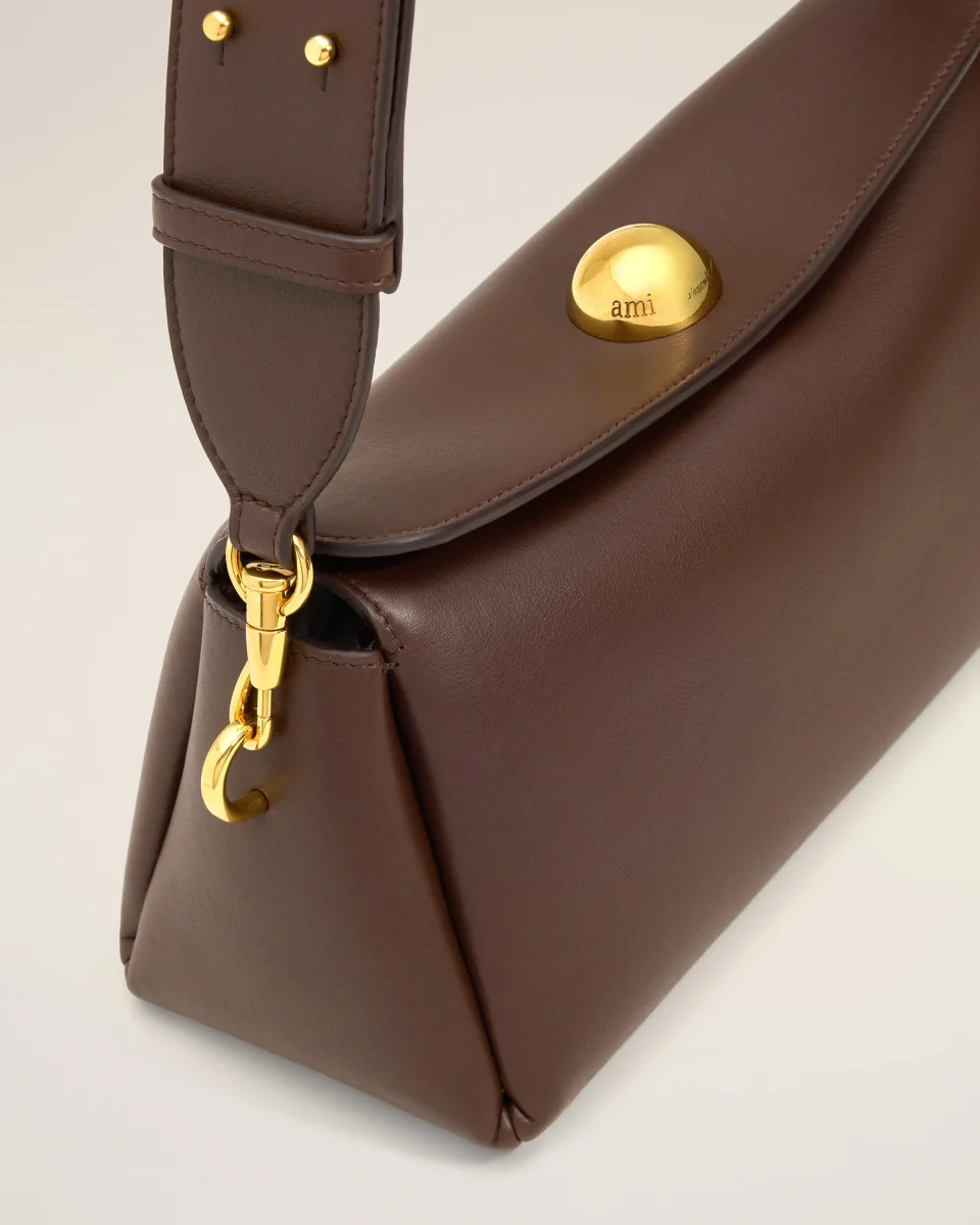 Sac Marron Carrousel En Cuir Lisse – Image 7