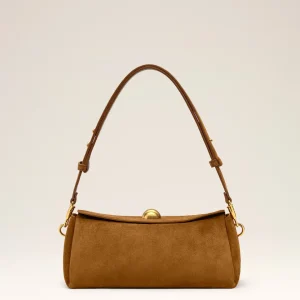 Sac Marron Carrousel En Cuir Velours