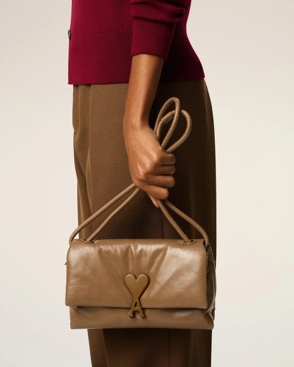 Sac Marron Voulez Vous En Cuir Lisse – Image 9