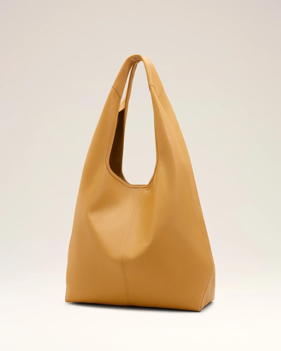 Sac Hobo Etienne Jaune en Cuir De Taurillon – Image 4