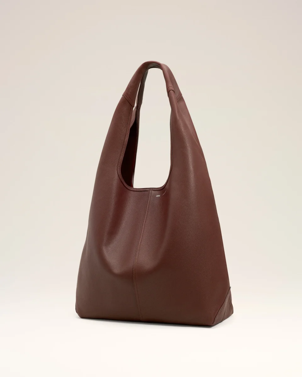 Sac Hobo Bordeaux Etienne En Cuir Souple – Image 4