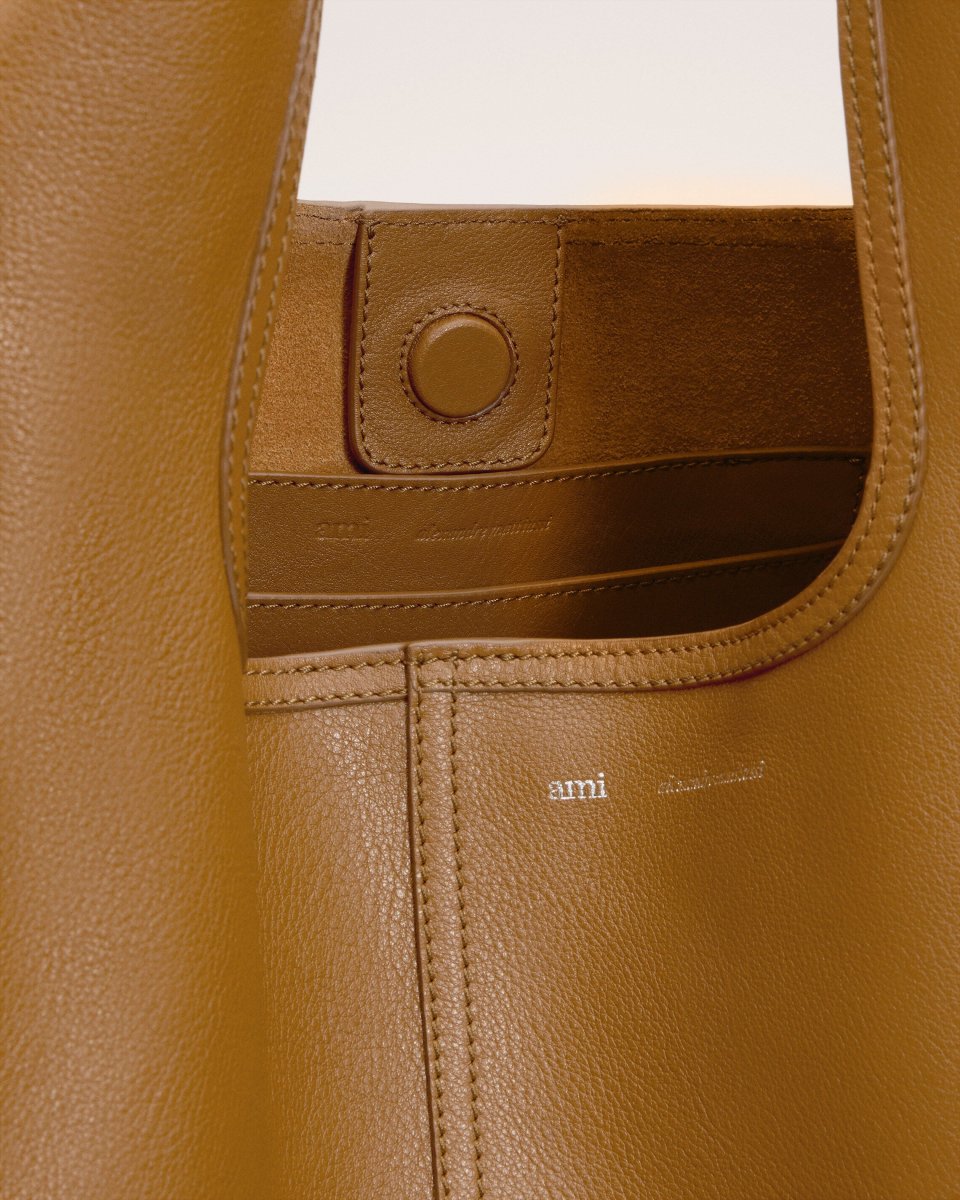 Sac Hobo Jaune Etienne En Cuir Souple – Image 7