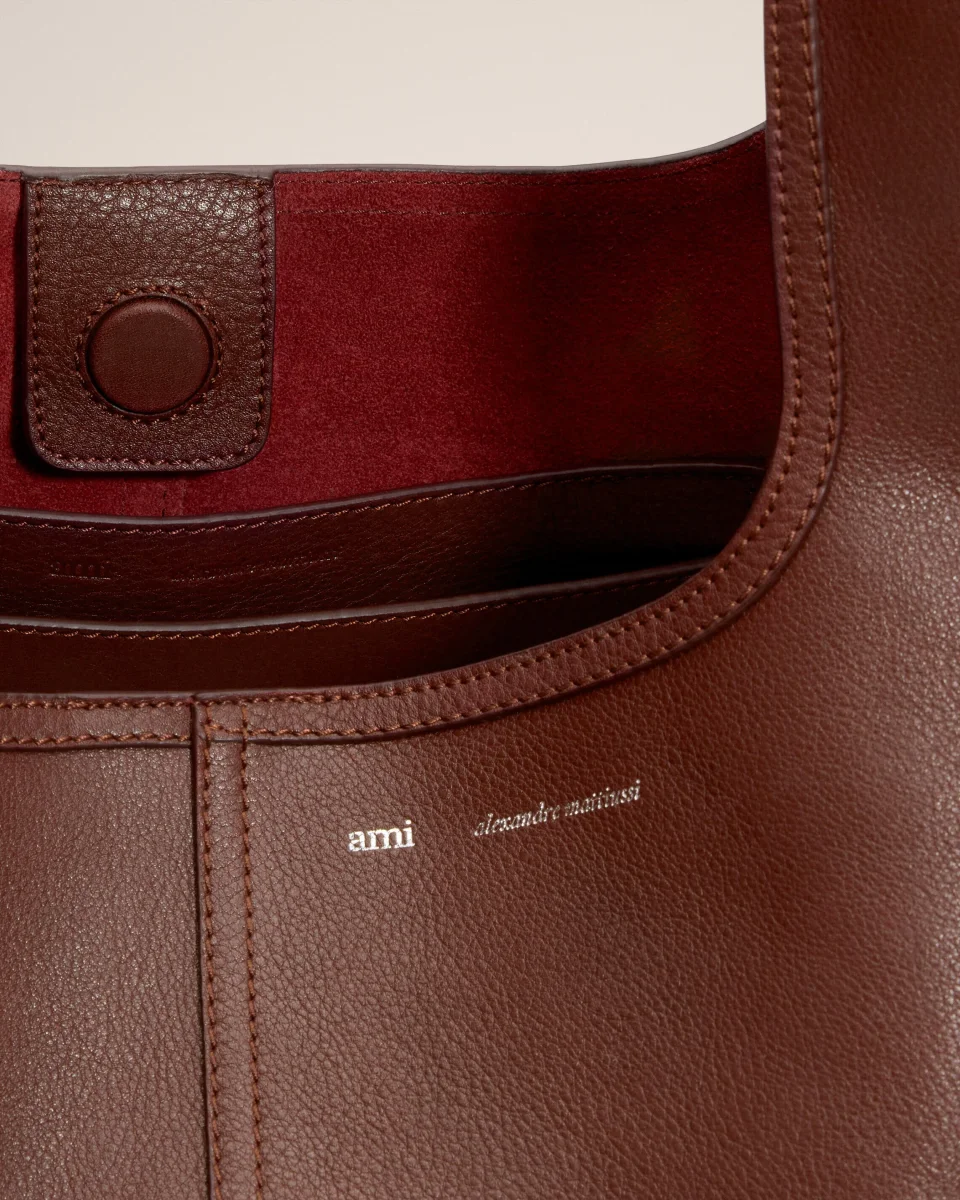 Sac Hobo Bordeaux Etienne En Cuir Souple – Image 7