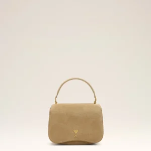 Sac Porté Main Paris Paris Jaune en Cuir De Veau