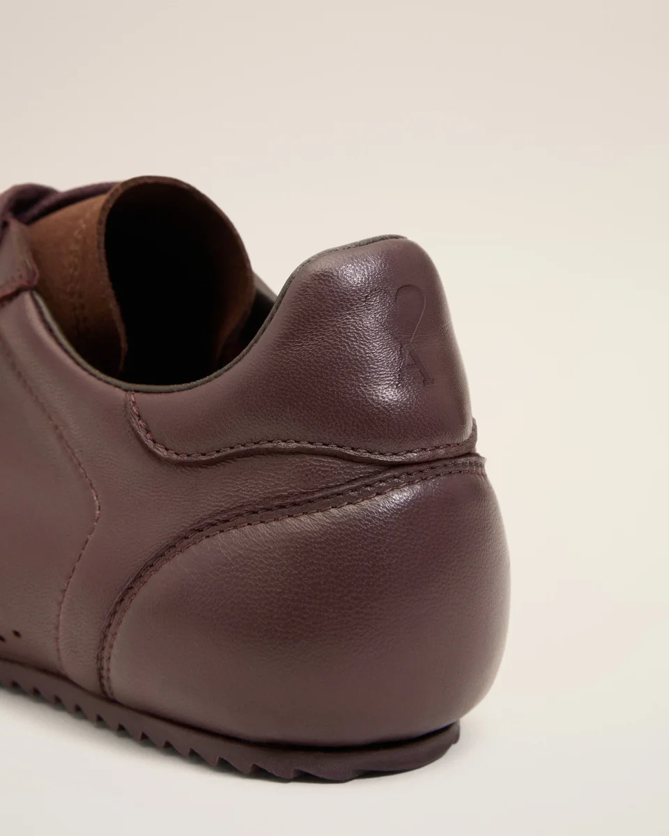Baskets Soft Bordeaux Basses En Cuir Lisse – Image 9