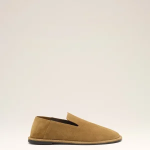 Slippers Midi Marron en Cuir De Veau