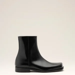 Bottines Noires en Cuir De Veau