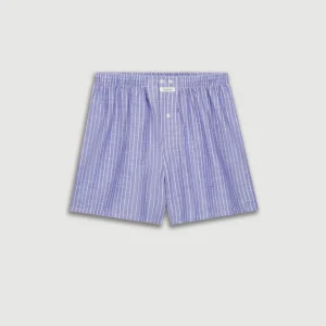 Caleçon homme rayé en coton
