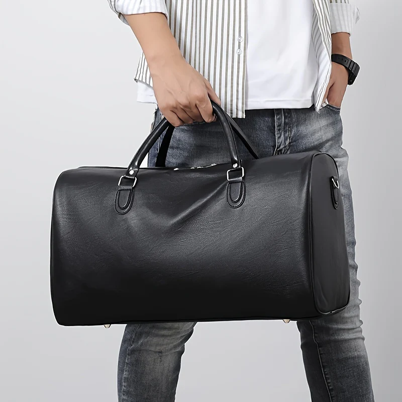 Sac Polochon Homme Faux Cuir – Image 9