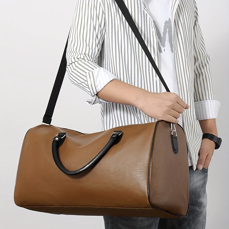 Sac Polochon Homme Faux Cuir – Image 8