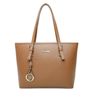 Sac Cabas Cours Camel Similicuir