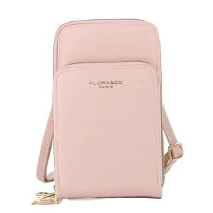 Sac bandoulière pochette téléphone 6.7 pouces Rose