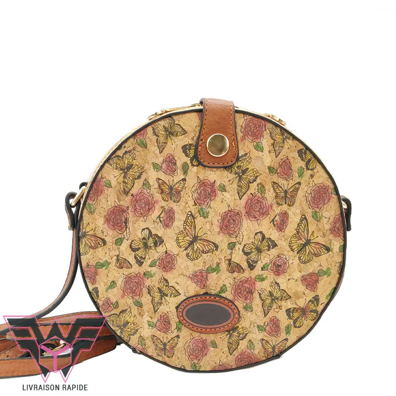 Papillons mini sac bandoulière liège – Image 2