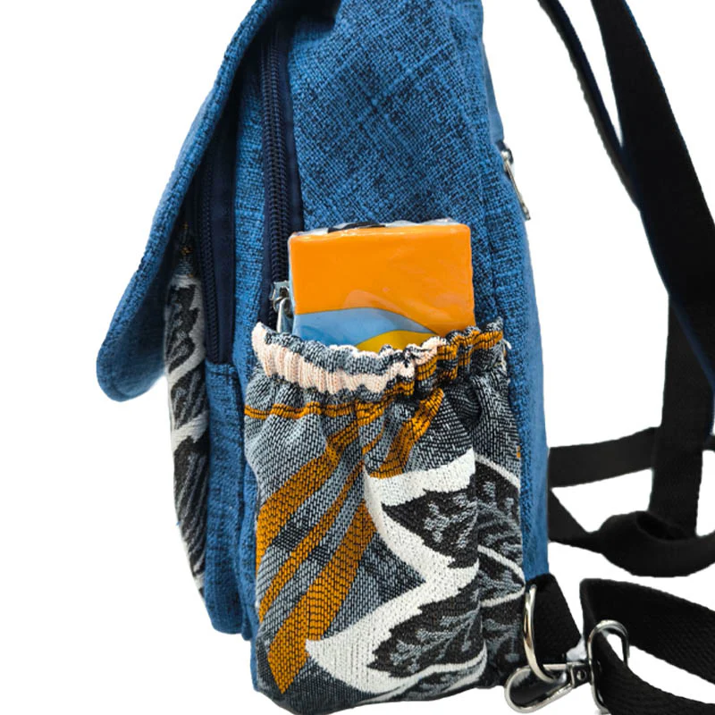 Aster petit sac à dos femme toile – Image 6