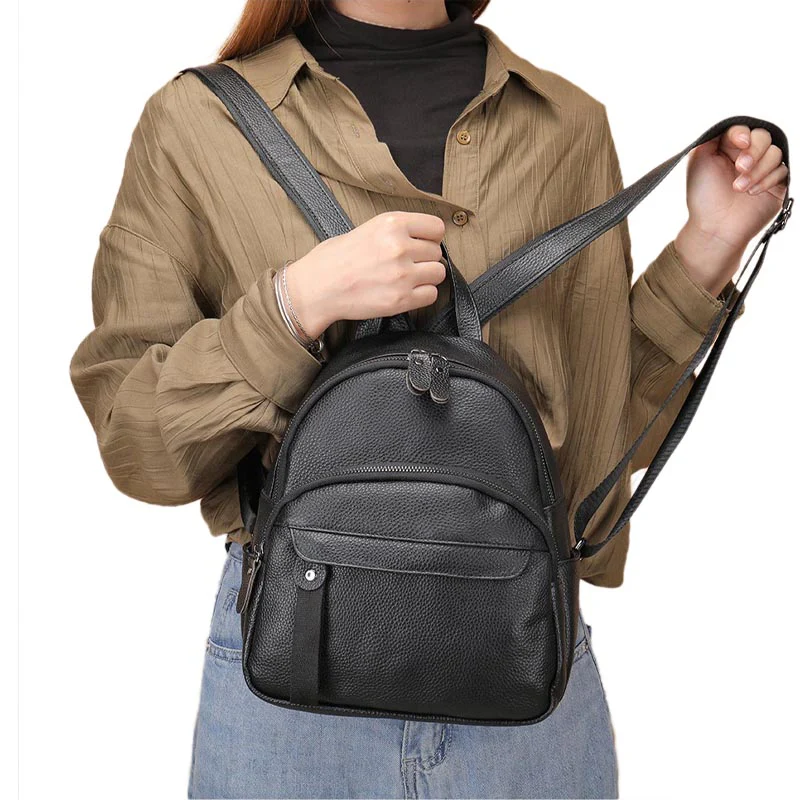 Nils petit sac à dos femme cuir – Image 6