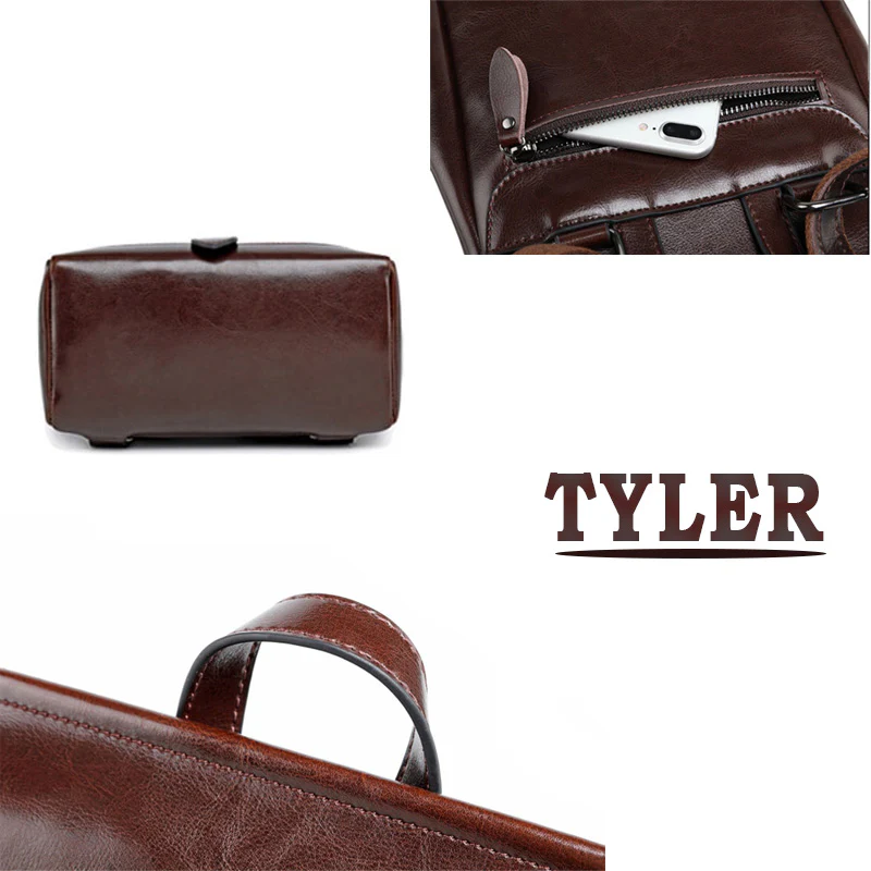 Tyler petit sac à dos femme cuir transformable – Image 8