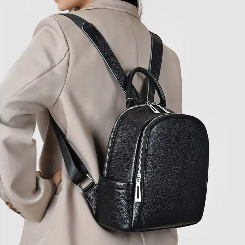 Hazel petit sac à dos femme cuir – Image 4