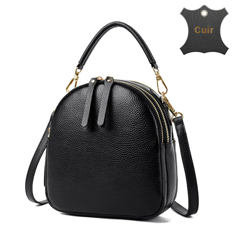 Darwin petit sac à dos femme cuir – Image 9