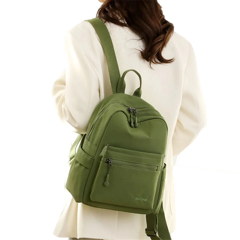 Aotian petit sac à dos femme toile – Image 8