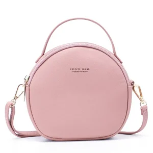 Petit sac à main rond couleur pastel