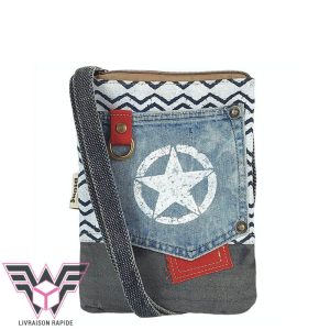 America petit sac bandoulière femme