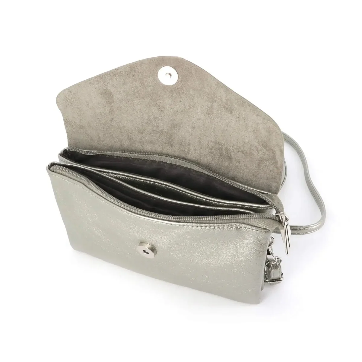 Petit sac bandoulière similicuir irisé 2 compartiments – Image 7