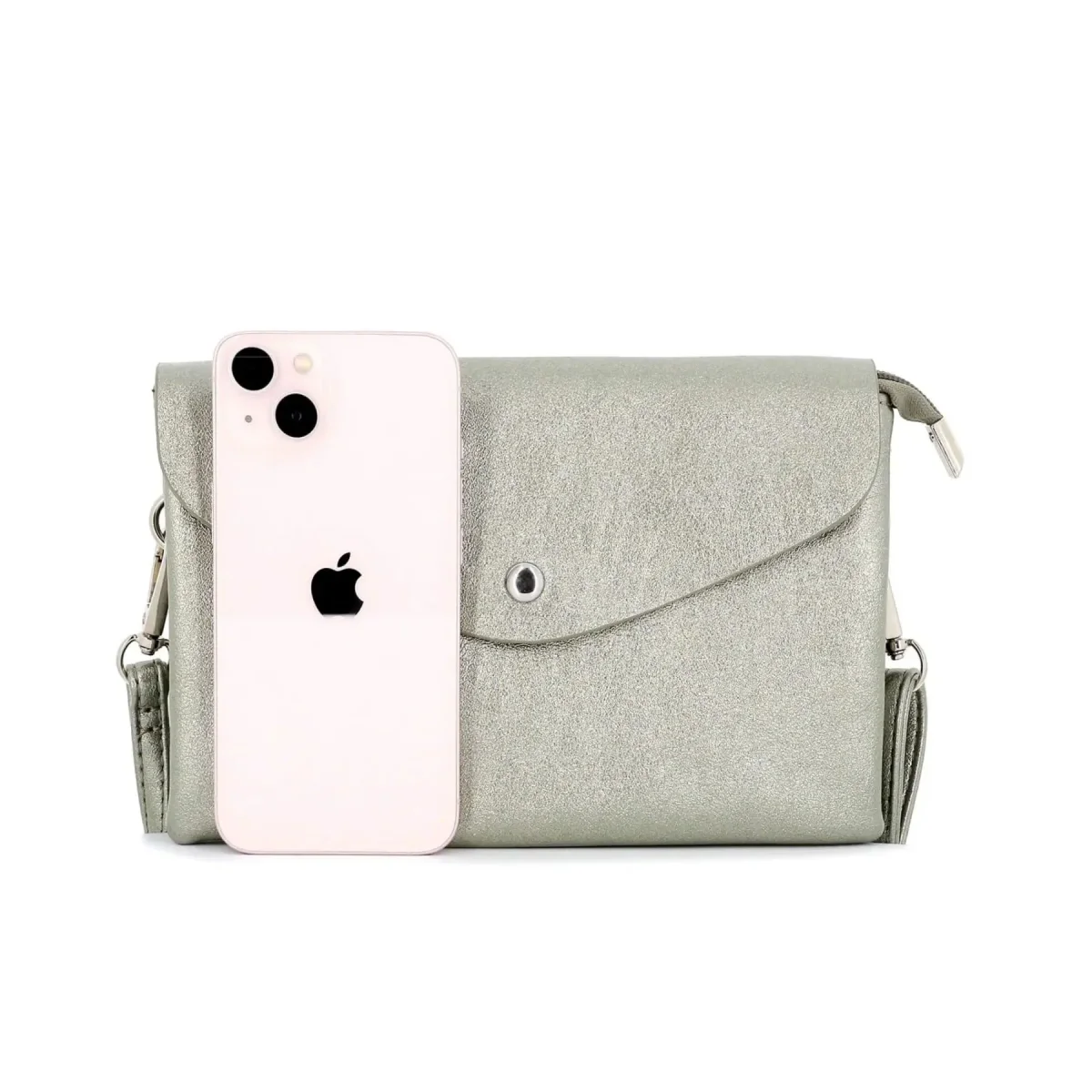 Petit sac bandoulière similicuir irisé 2 compartiments – Image 8