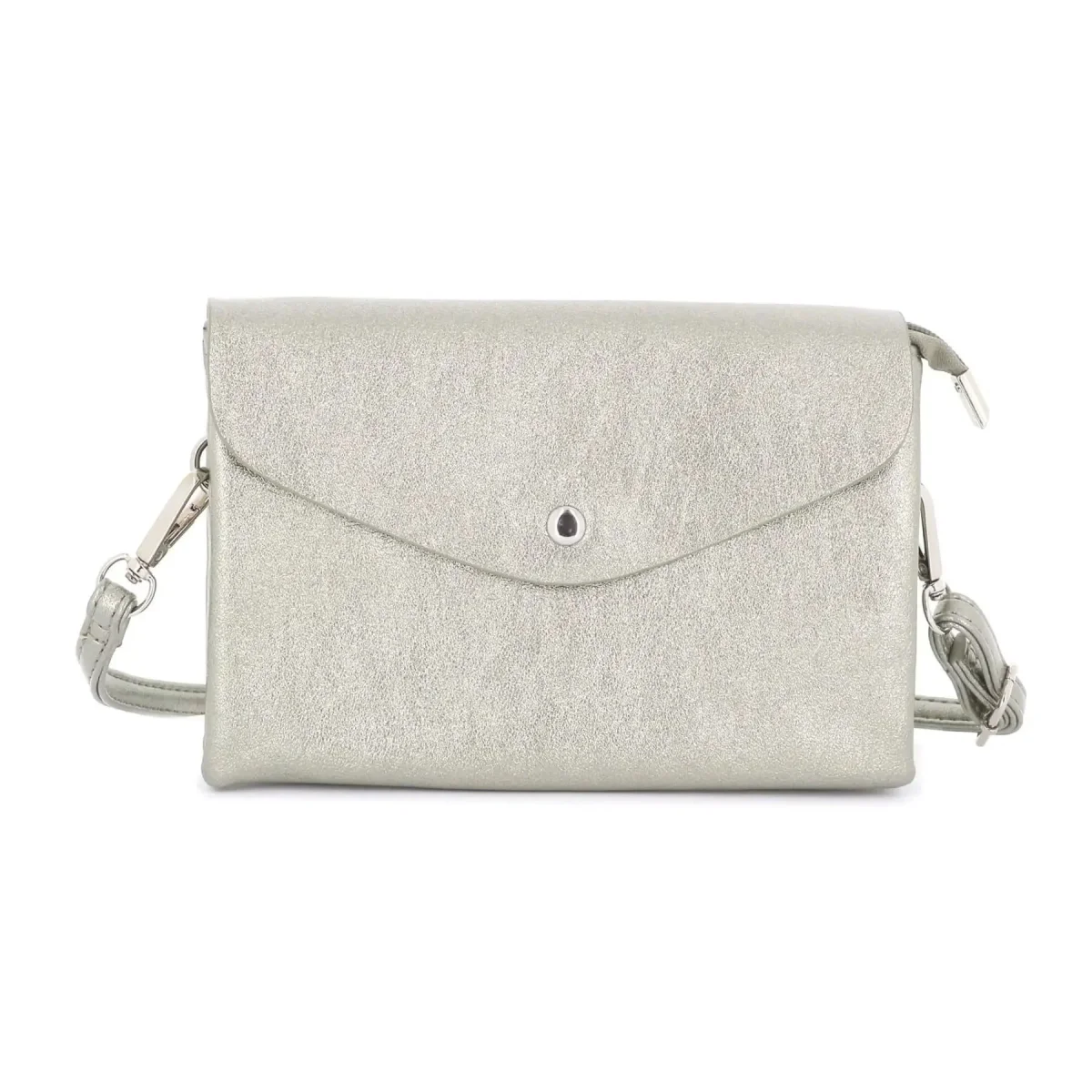 Petit sac bandoulière similicuir irisé 2 compartiments