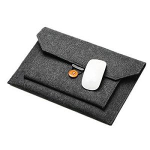 Etui Ordinateur Casual Laine - Anthracite