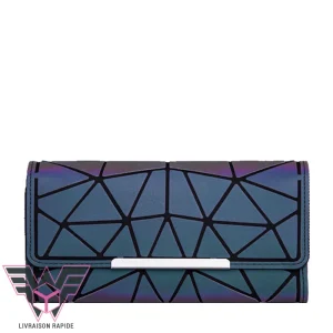 Shyni portefeuille holographique rabat