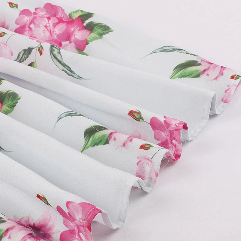 Robe Année 50 Blanche – Image 9