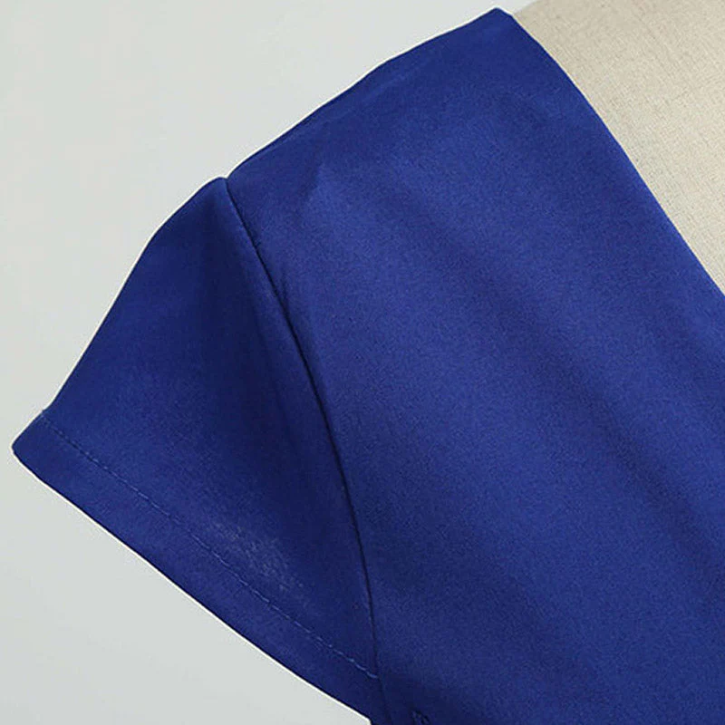 Robe Année 50 Bleu Nuit – Image 7