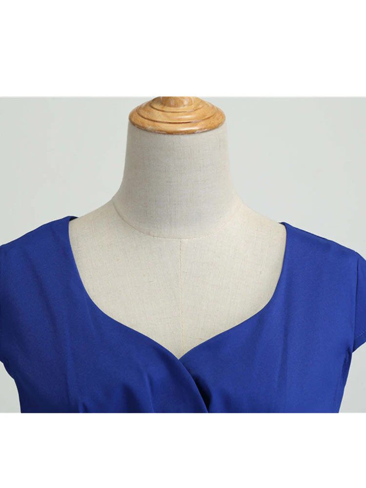 Robe Année 50 Bleu Nuit – Image 4