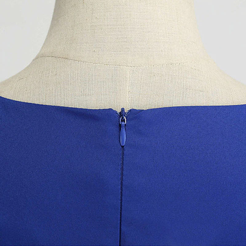 Robe Année 50 Bleu Nuit – Image 5