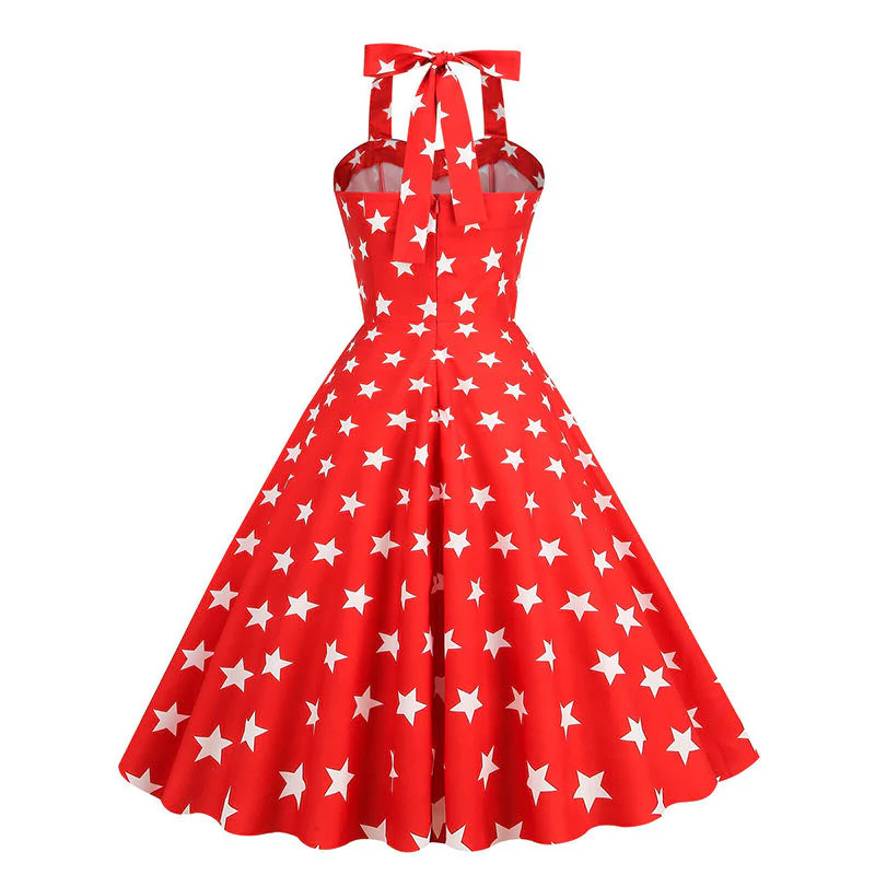 Robe Année 50 Rouge USA – Image 4