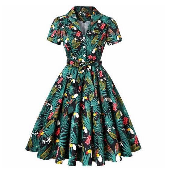 Robe Année 50 Tropicale – Image 2