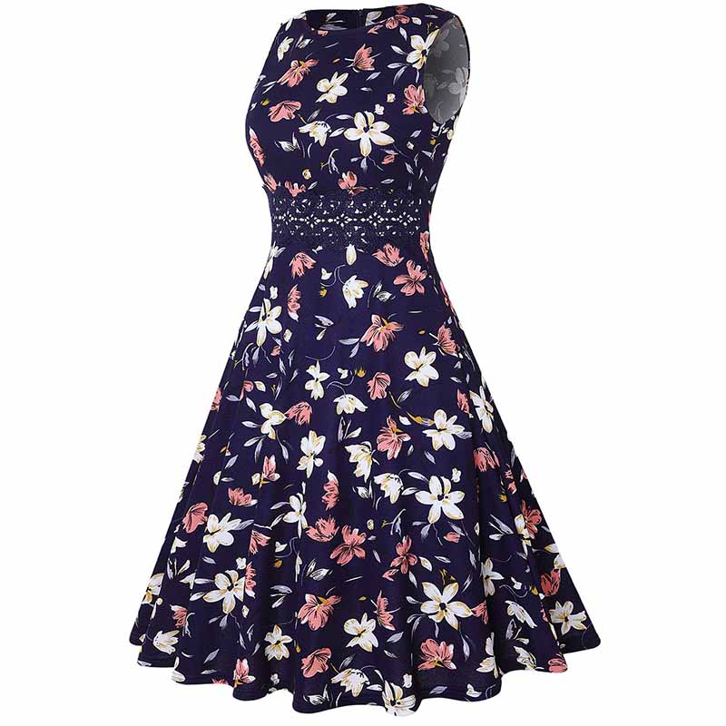 Robe Fleurie Retro – Image 3