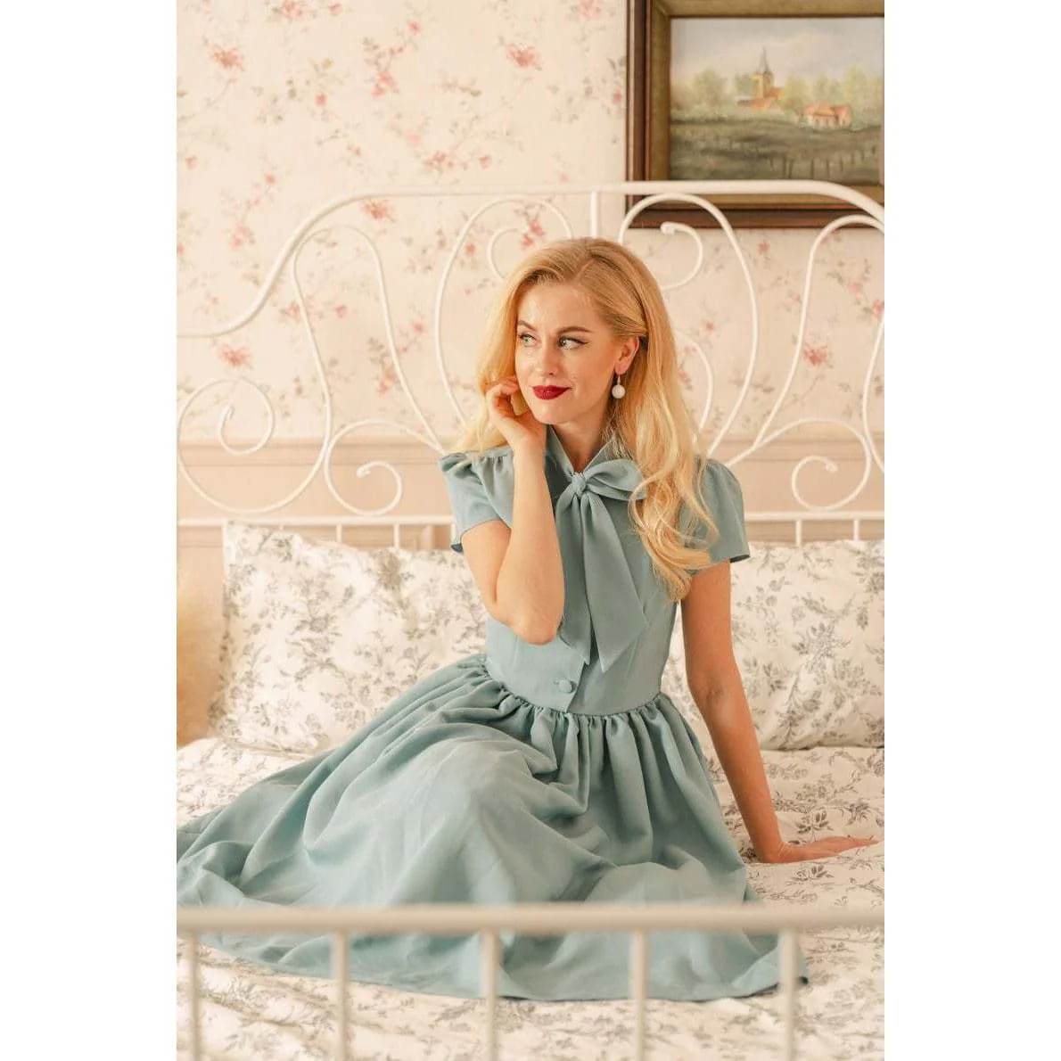 Robe Retro Bleu – Image 5