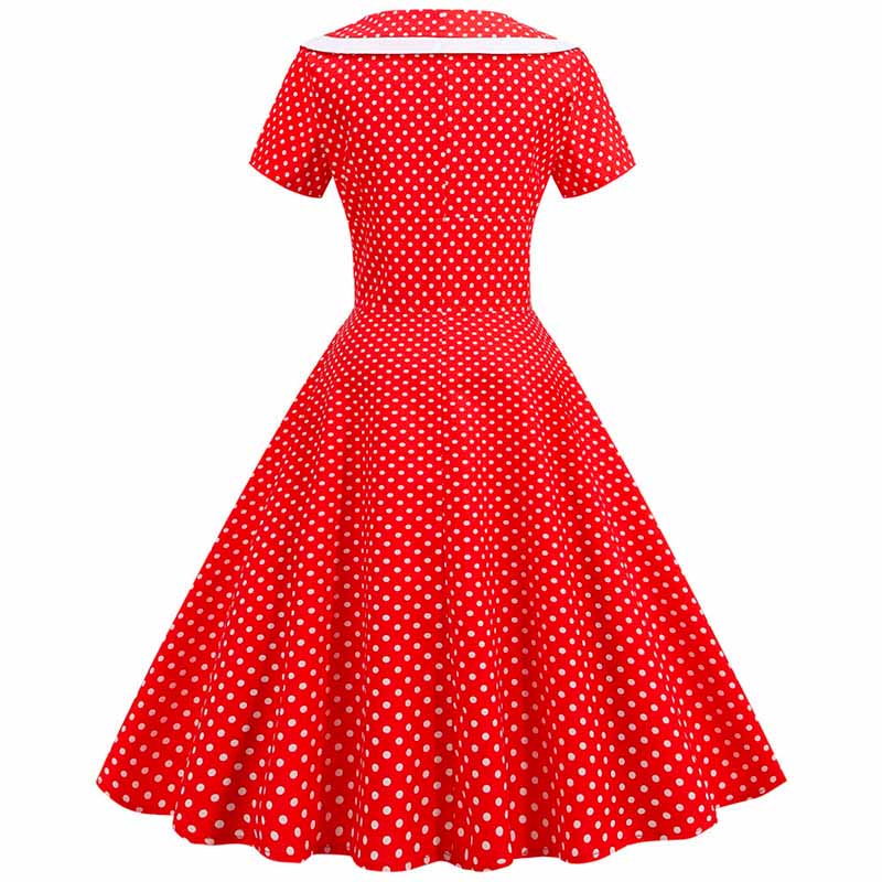 Robe Rouge Années 50 – Image 4