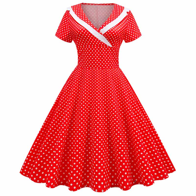 Robe Rouge Années 50