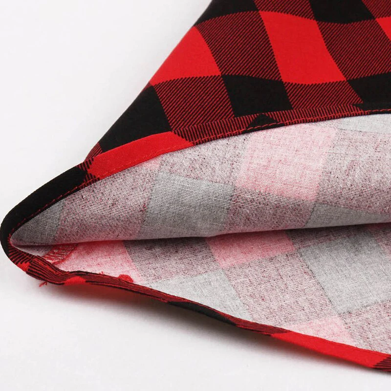 Robe Tartan Rouge et Noir Années 50 – Image 6