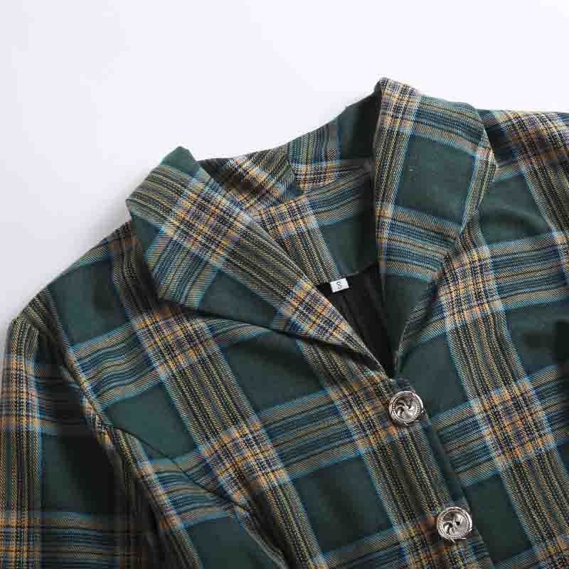 Robe Verte à Carreaux Années 50 – Image 4