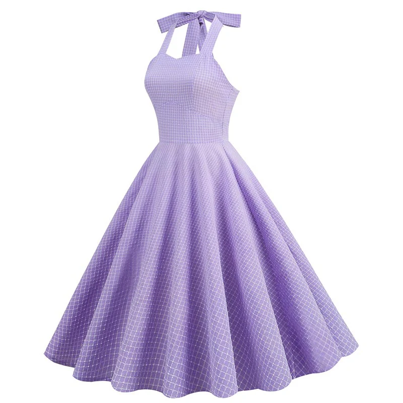 Robe Violette Année 50 – Image 3