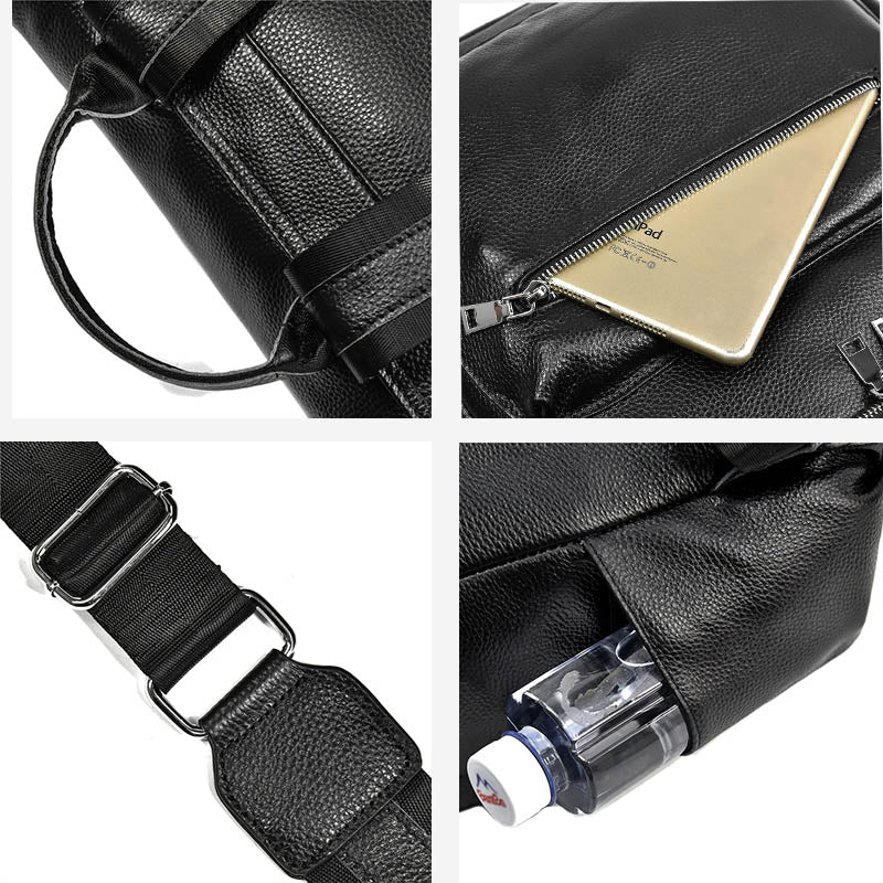 Edwin sac à dos ordinateur cuir – Image 8