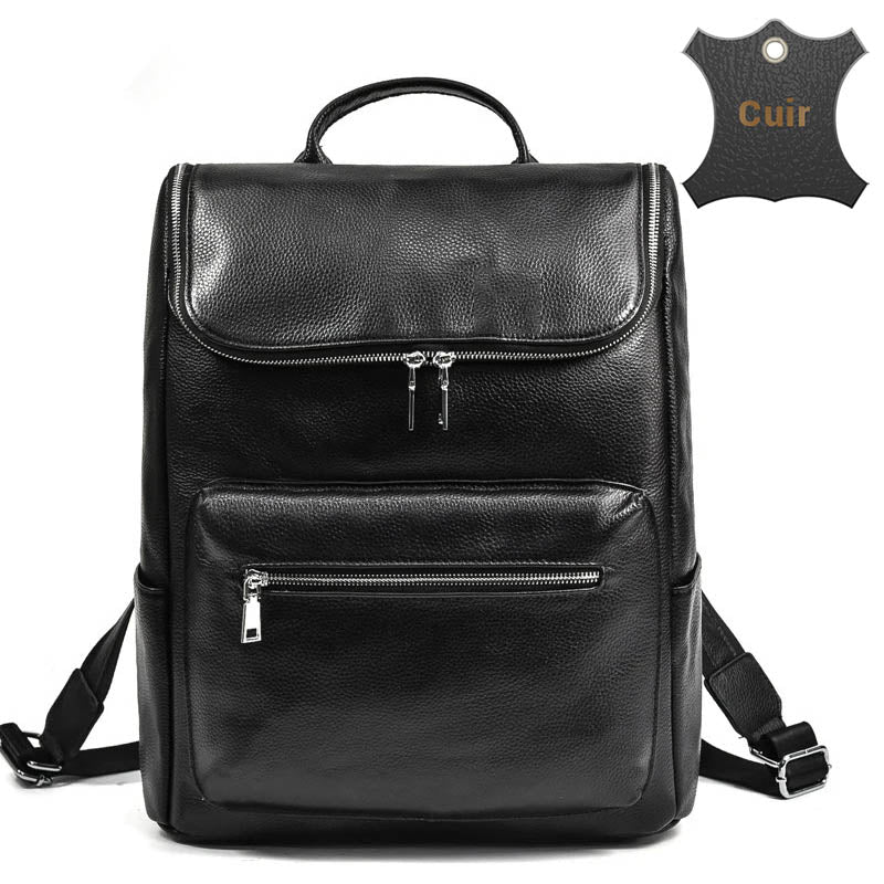 Edwin sac à dos ordinateur cuir – Image 2